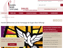 Tablet Screenshot of eugen-biser-stiftung.de